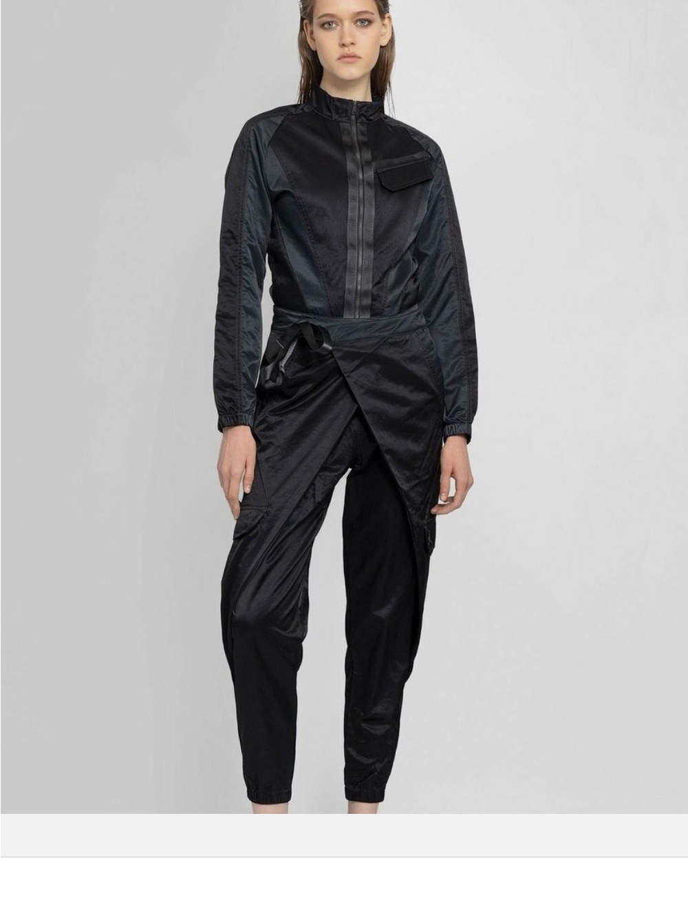 Nike Jordan Future Primal Black Flight Suit Utility-Style Jumpsuit Womens XS NWT
